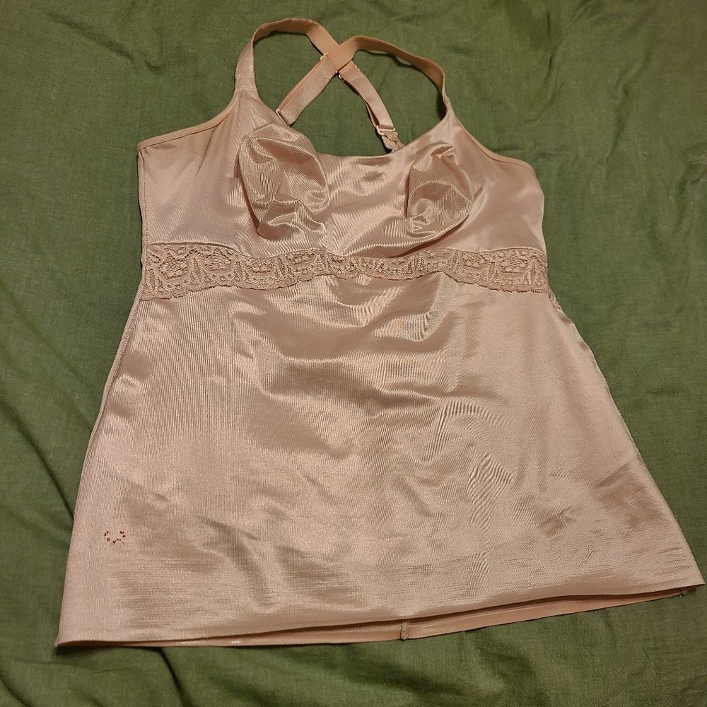 Ruby Ribbon lace cami size 40 pink